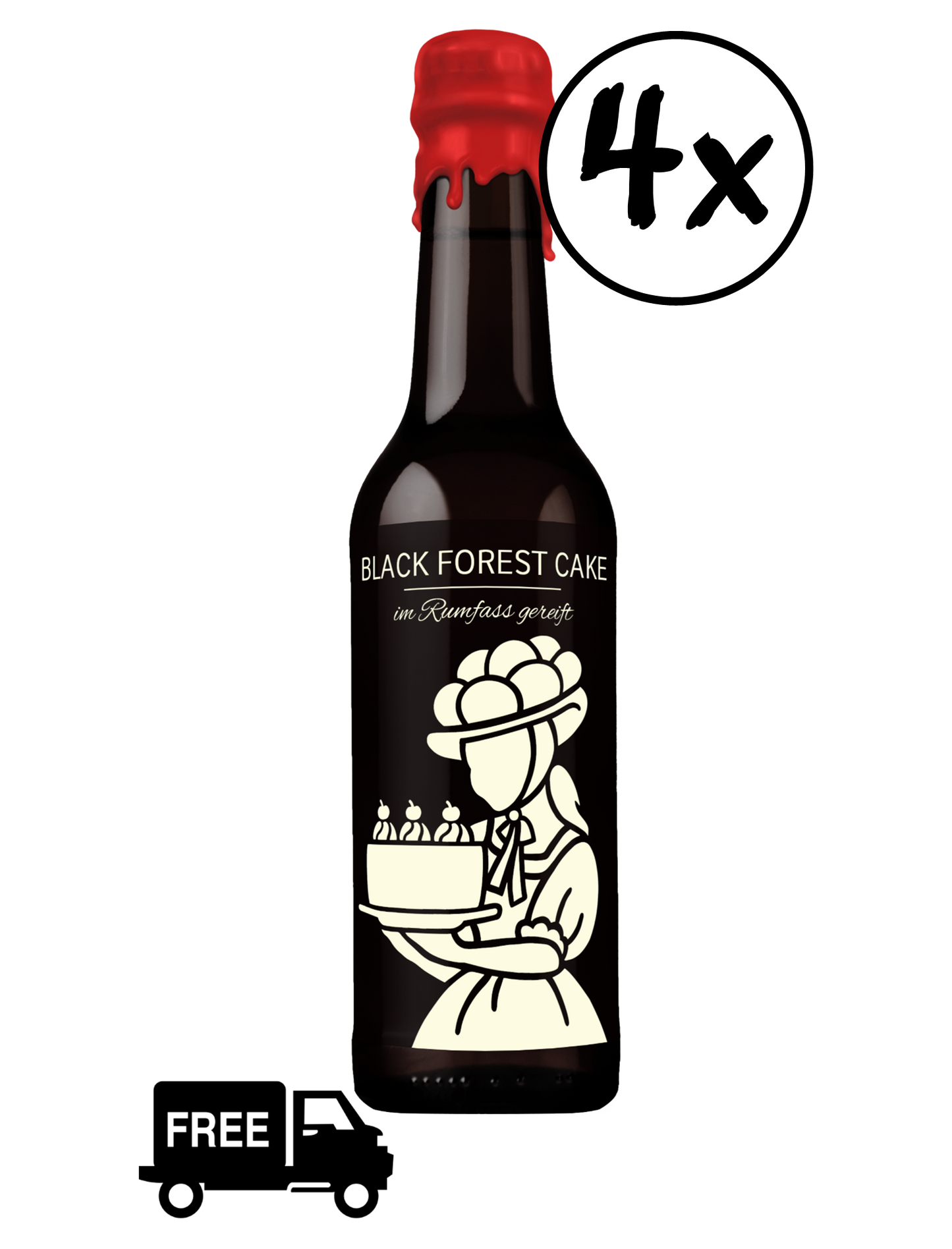 4Pack - Black Forest Cake - Rum Barrel Aged